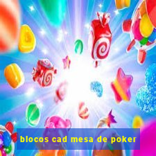 blocos cad mesa de poker